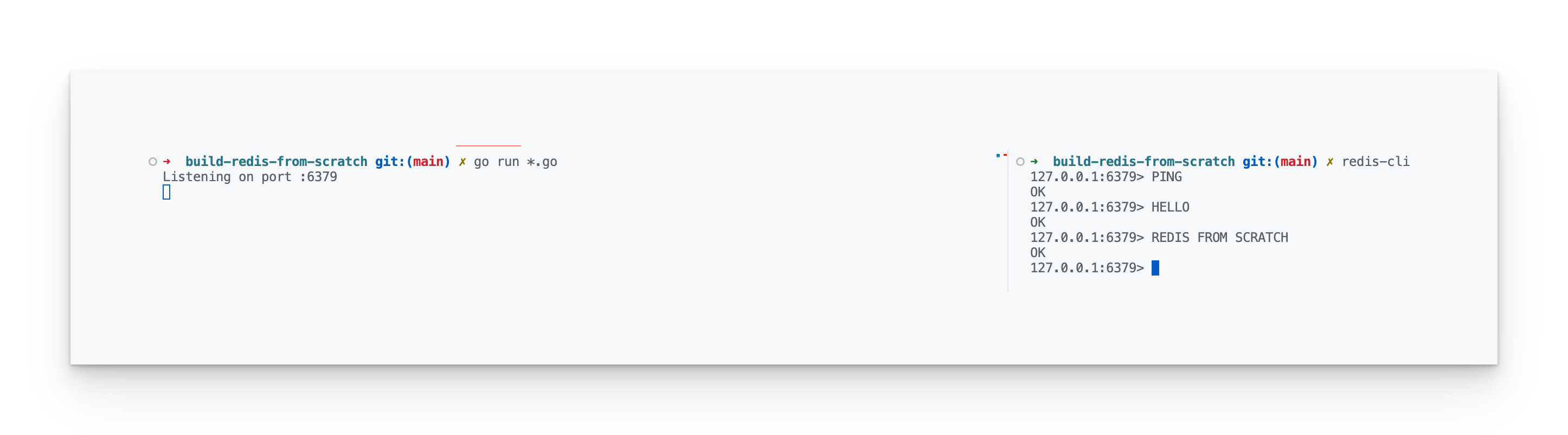 cli output