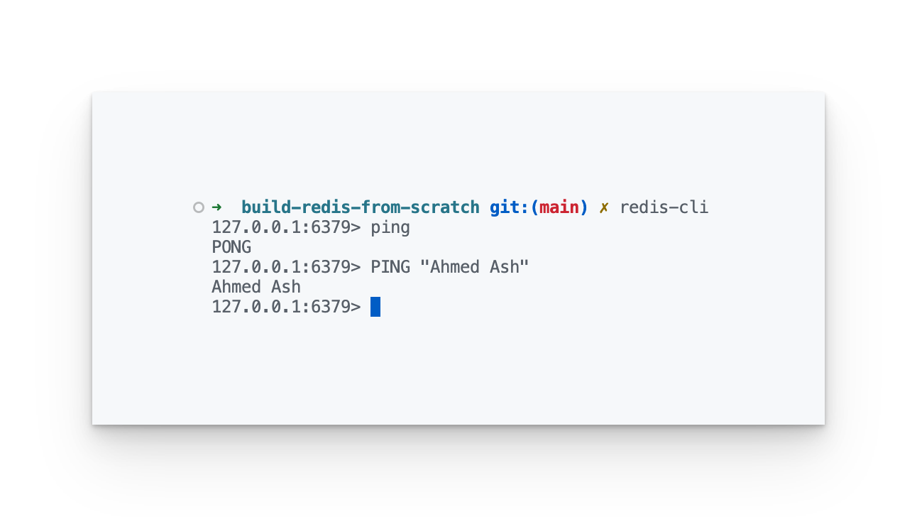 Redis PING command